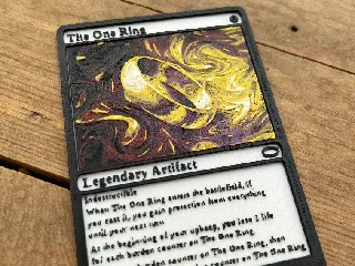 where does mtg print their cards The One Ring [246] [The Lord of the Rings: Tales of Middle-earth] [Foil] –  Face to Face Games
