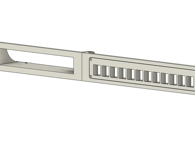 19" TP-Link ER605 Rackmount + 12-Port Keystone Panel