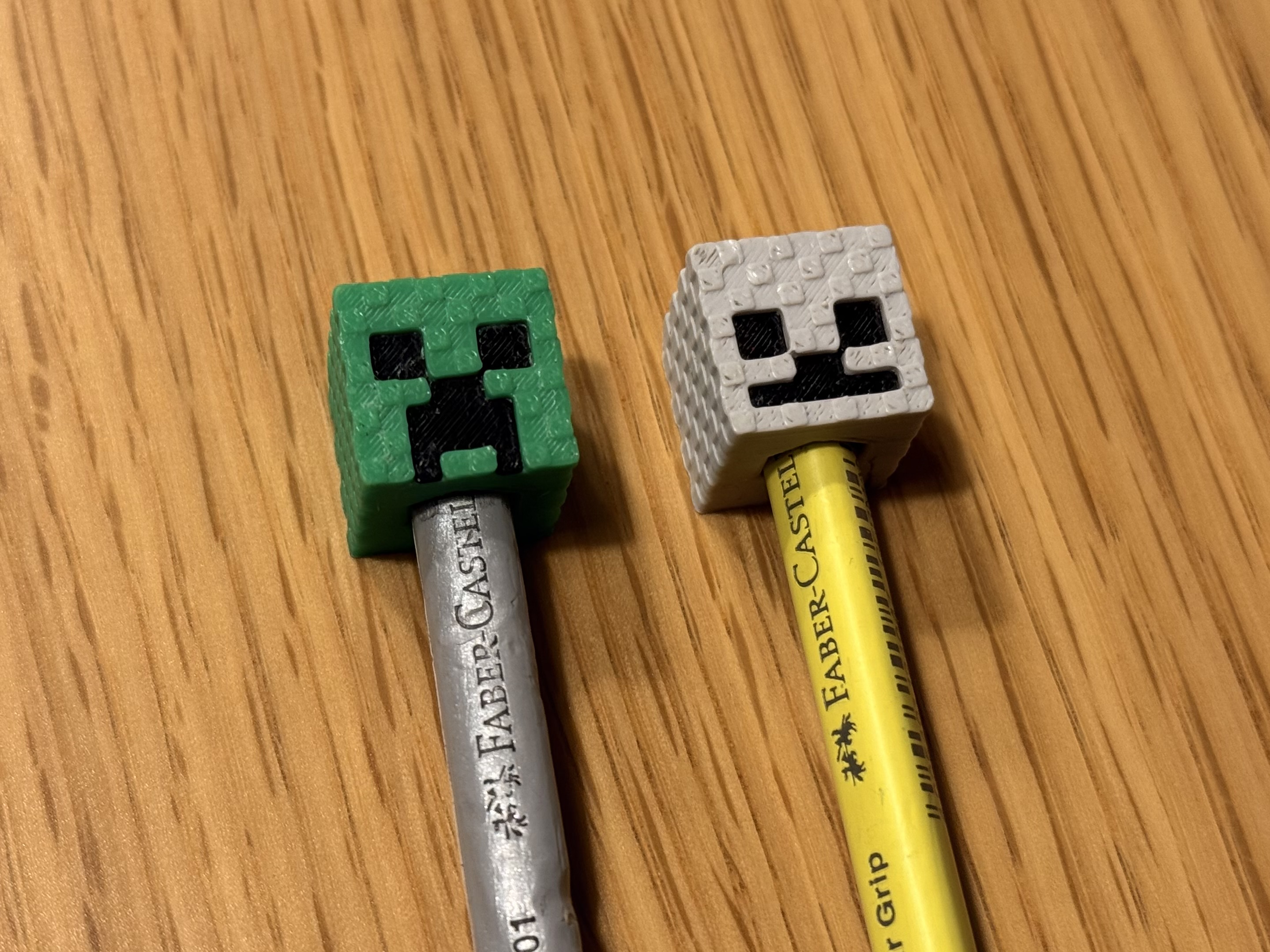 Minecraft Pencil Heads - Pencil topper - No AMS required