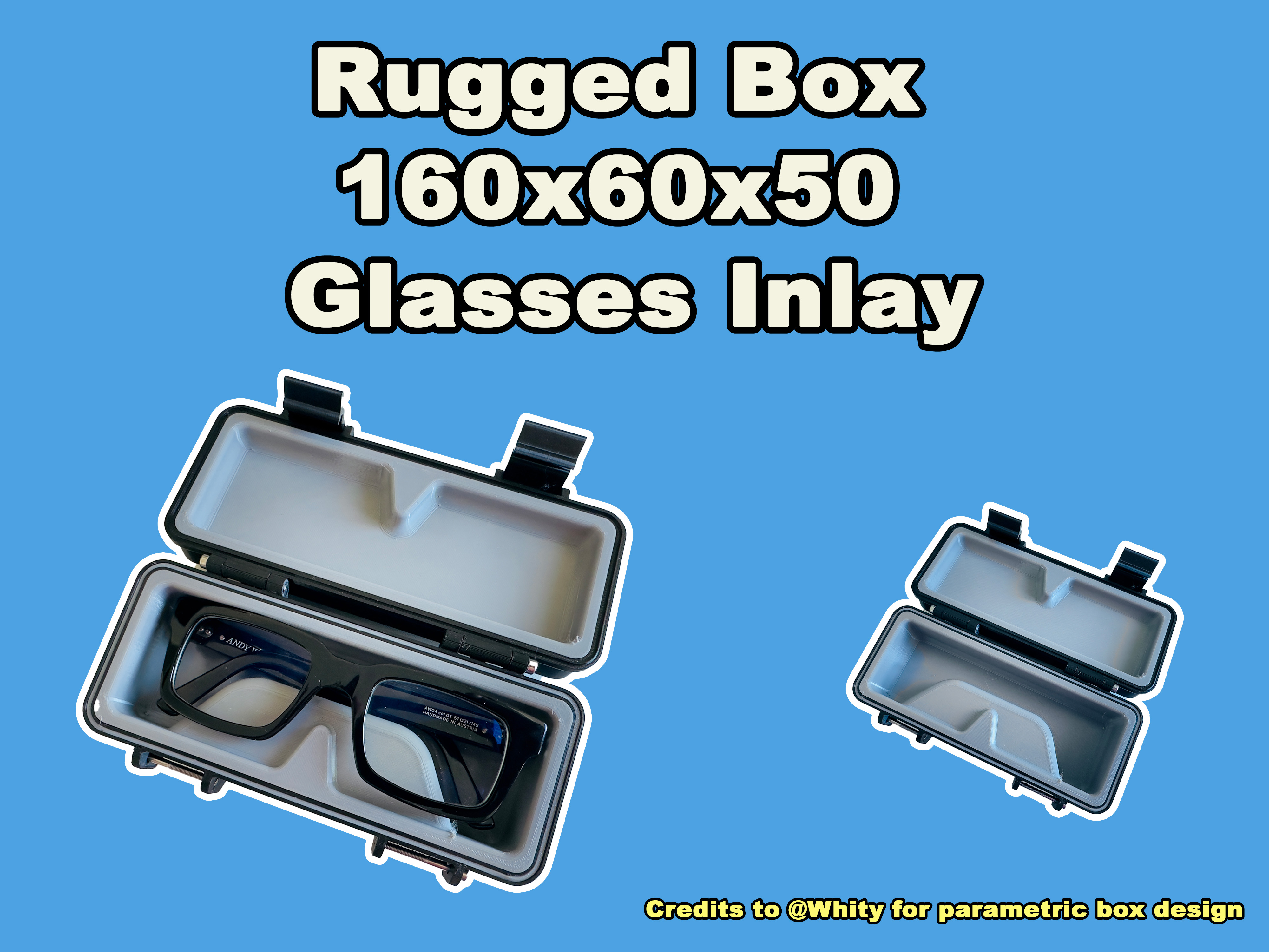 Rugged Box 160x60x50 Glasses Inlay