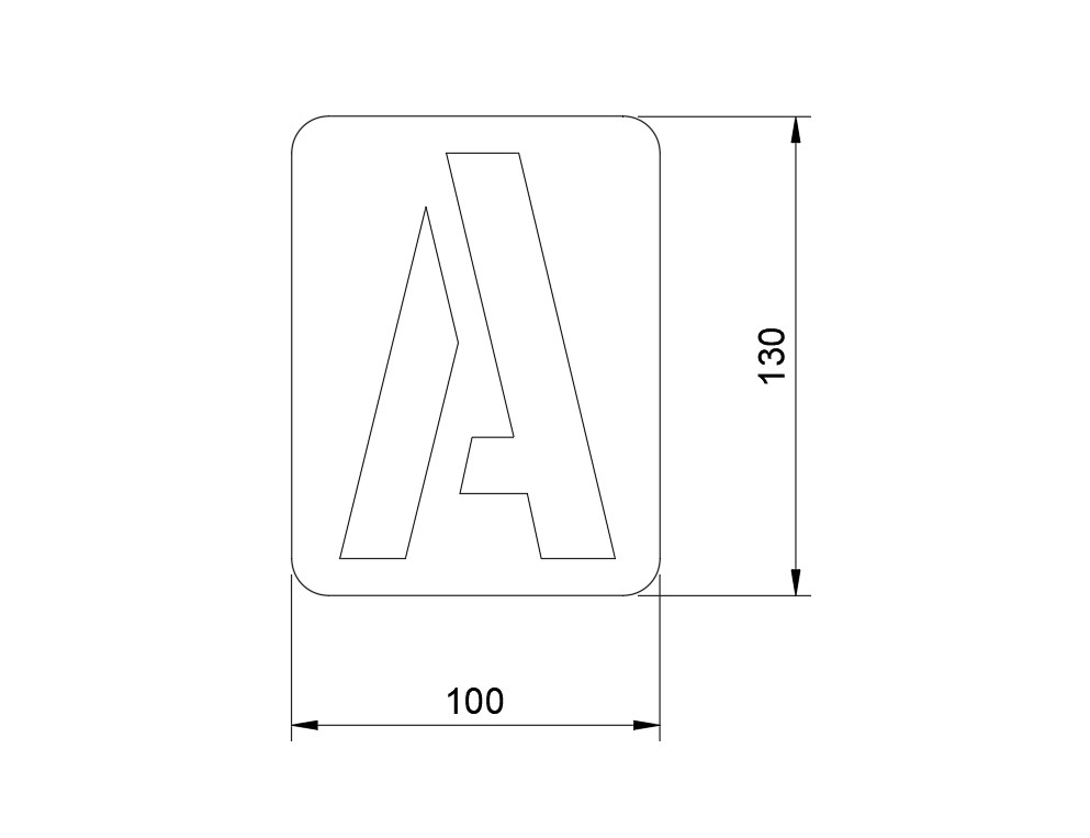 Miniatura 3 do modelo 3D ABC stencil