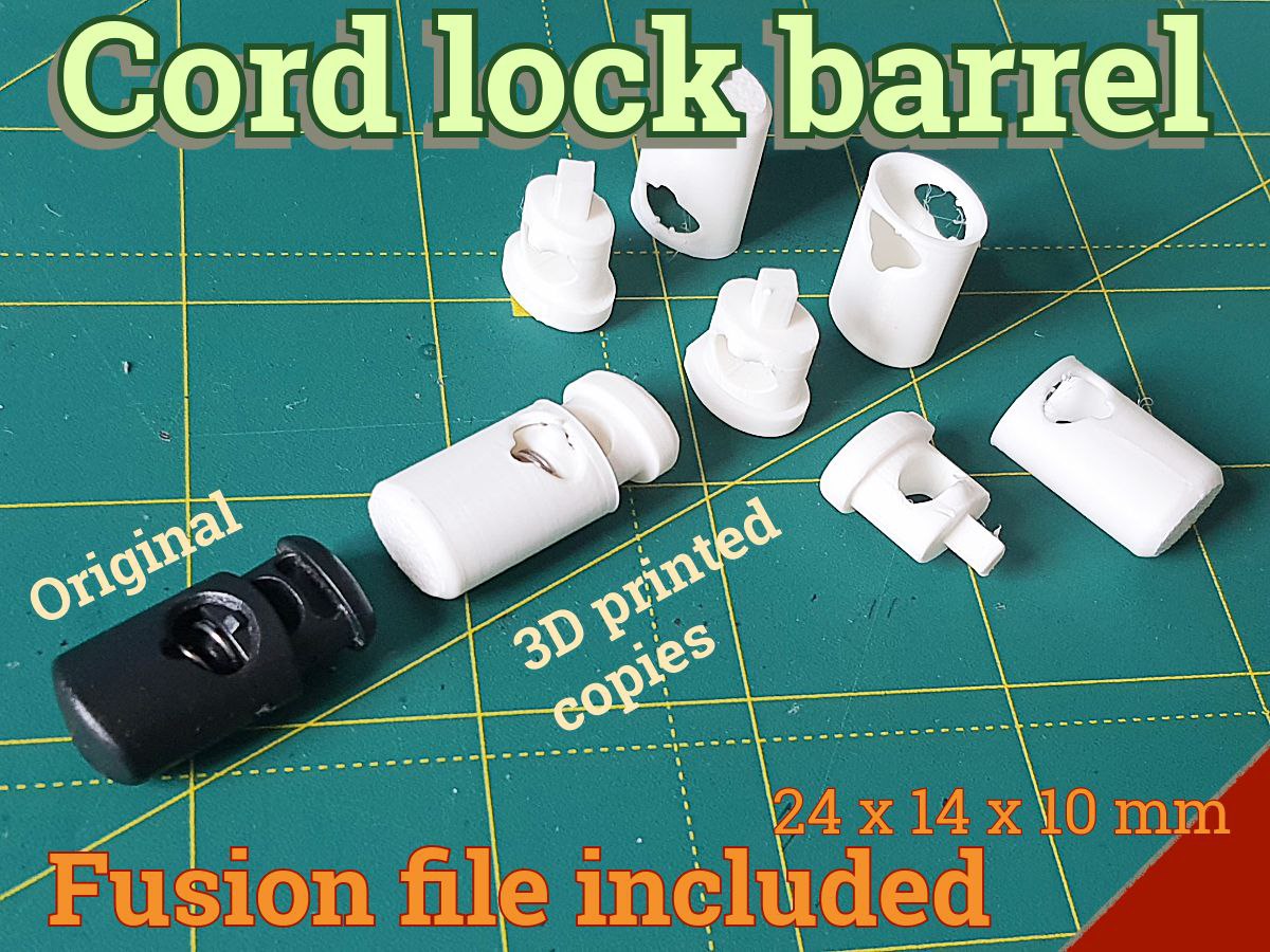 Cord lock barrel