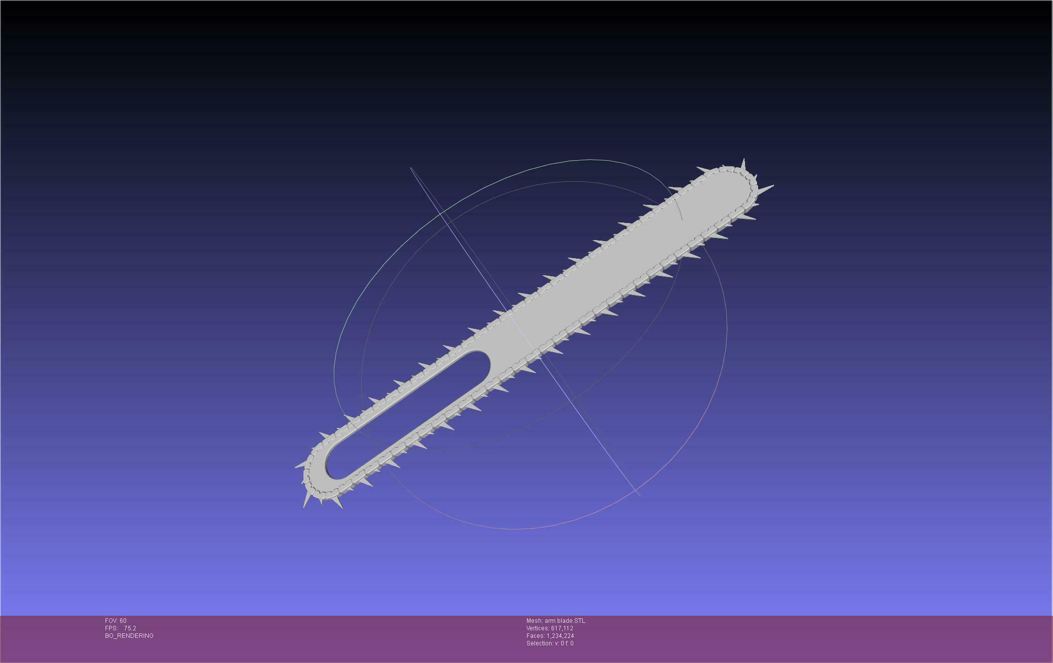 Chainsaw Man arm blade printable assembly