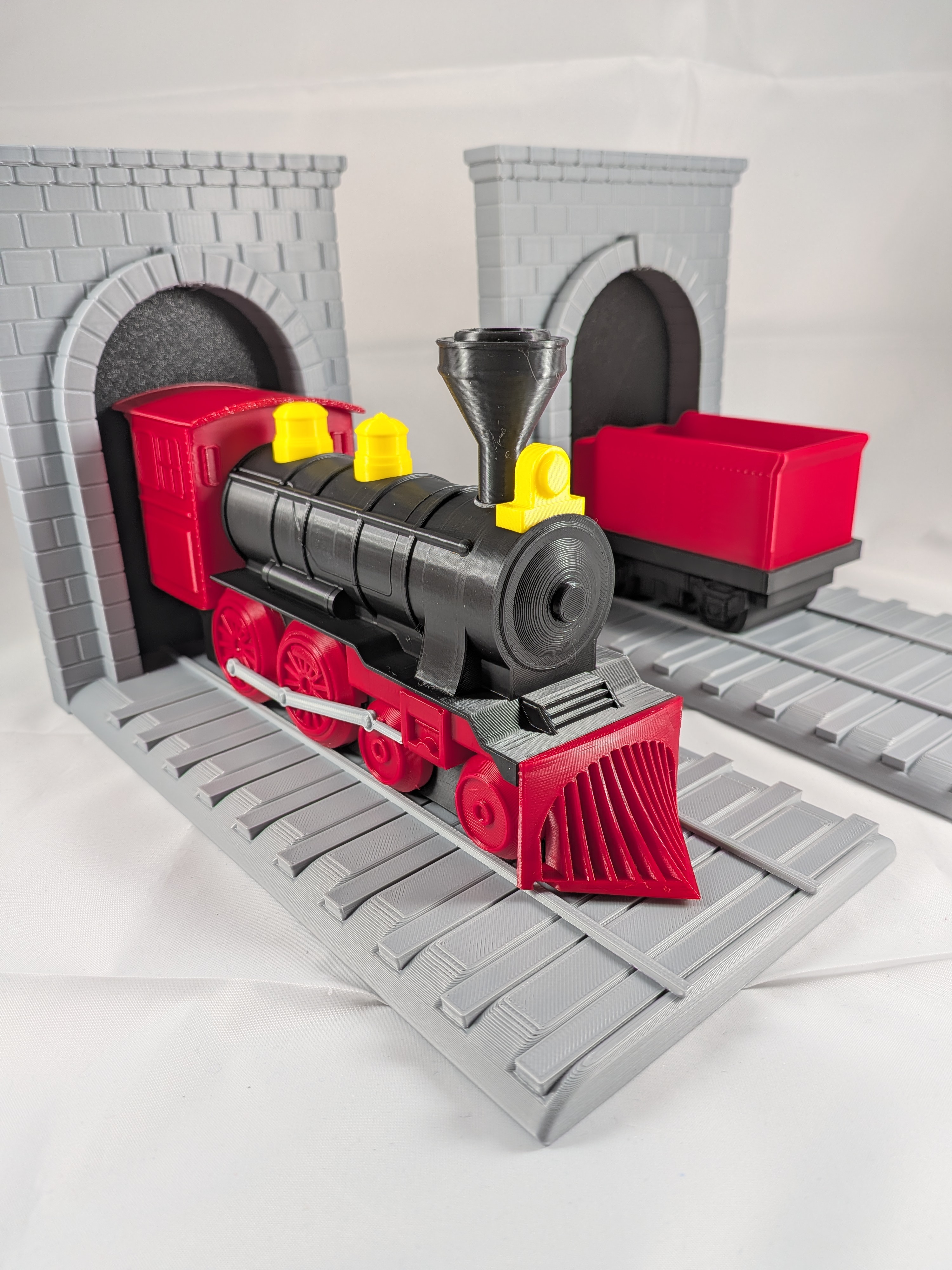 Train Bookends - Steam Train Book End