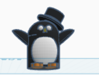 Penguin with top hat