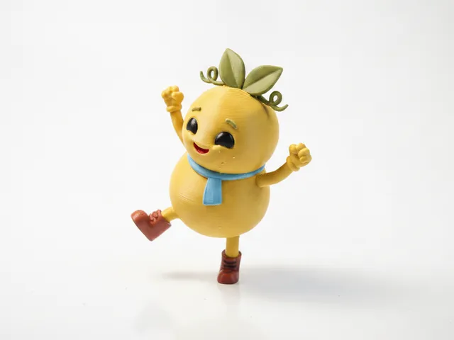 Happy Fruit Character Figurine Collectible 3D Printable