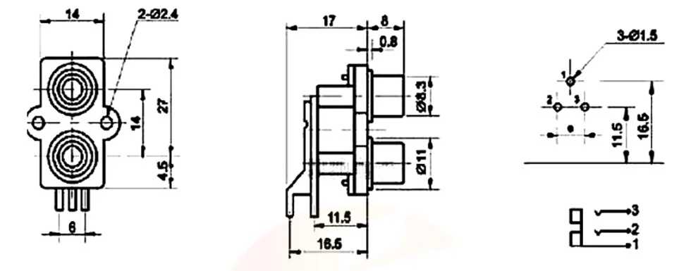 Raspberry Pi Zero + stereo output sockets case customisable parametric OpenSCAD — miniatura 7