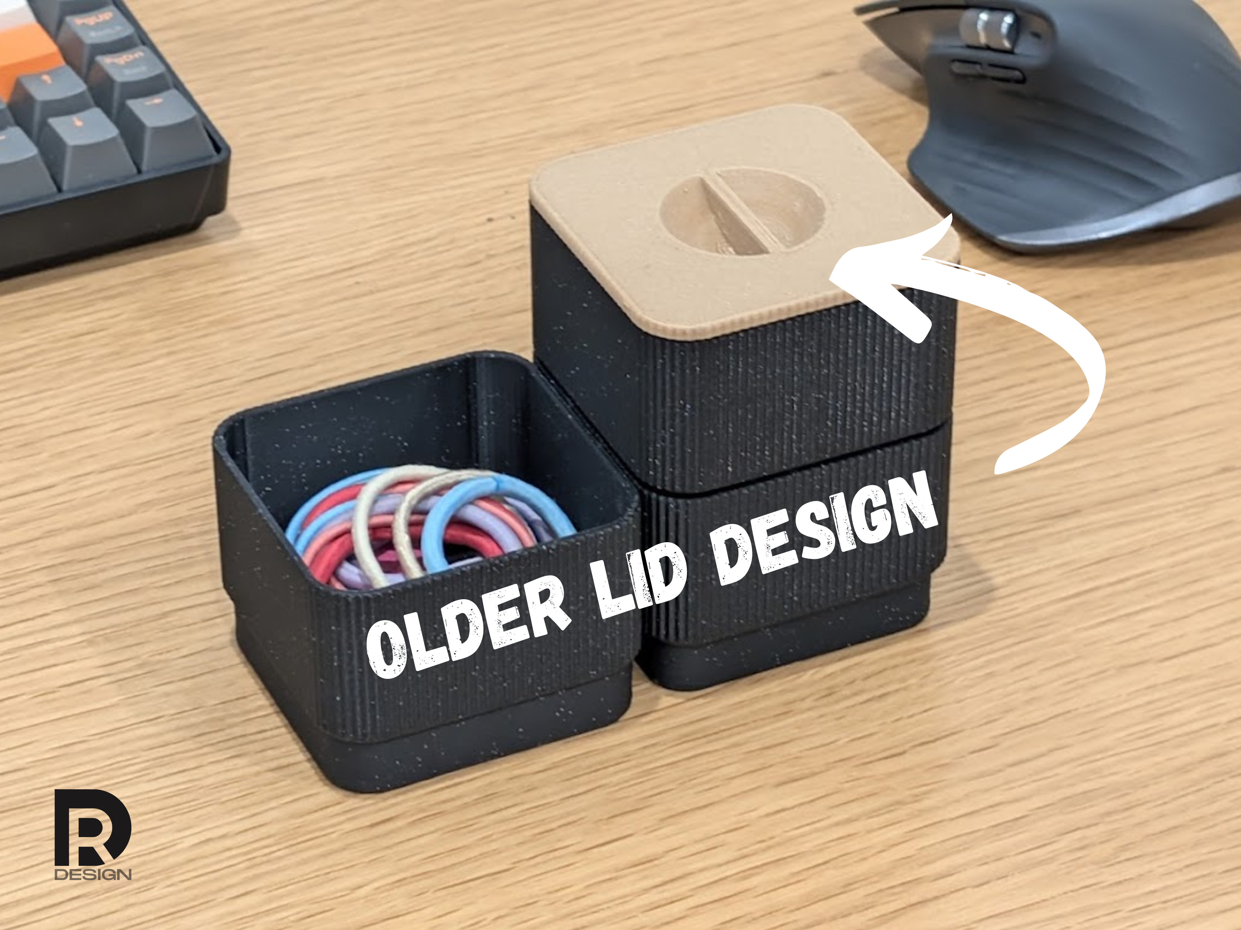 Miniatura 6 do modelo 3D Stylish Stackable Boxes with a ribbed outer design