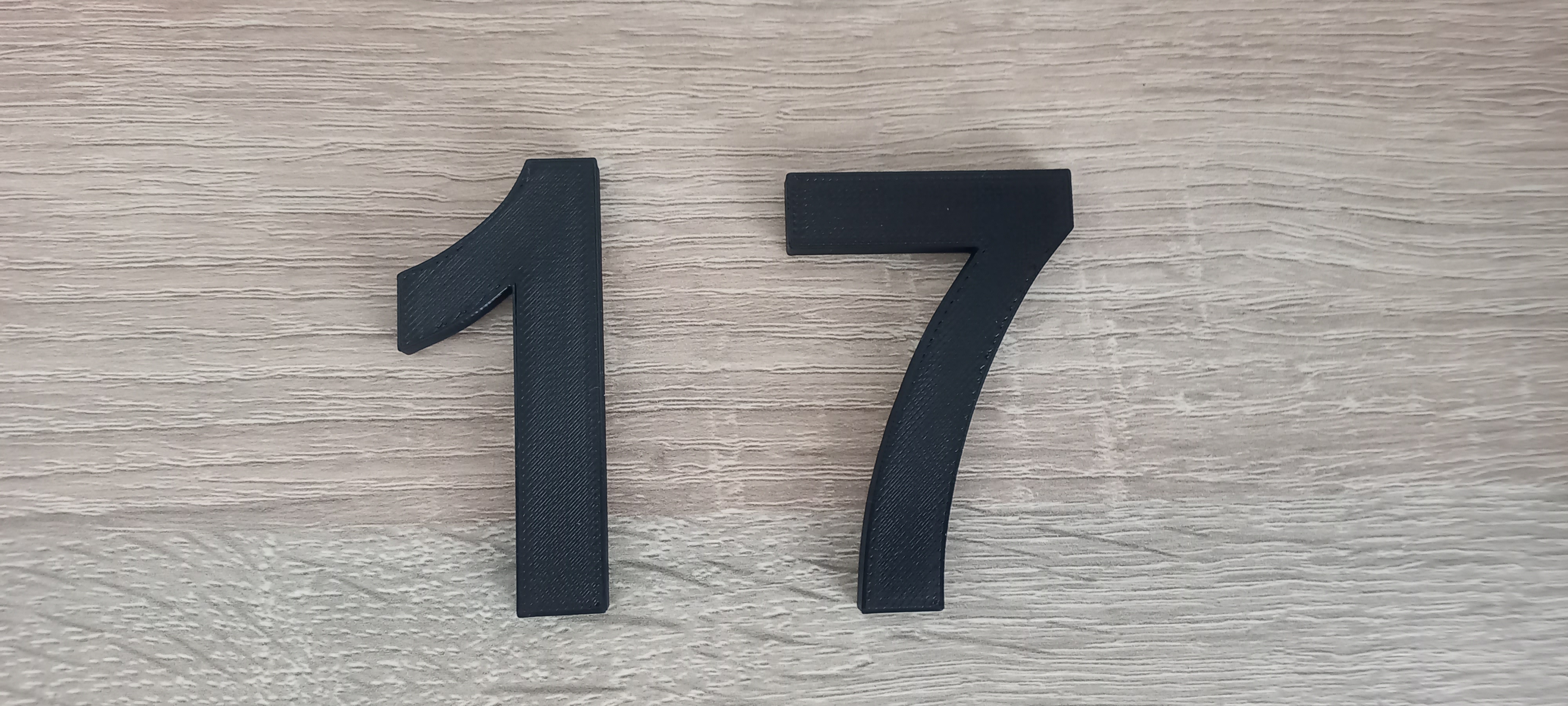 number 1 and 7