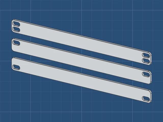 10" Mini Rack 0.5U Blank Filler Panel