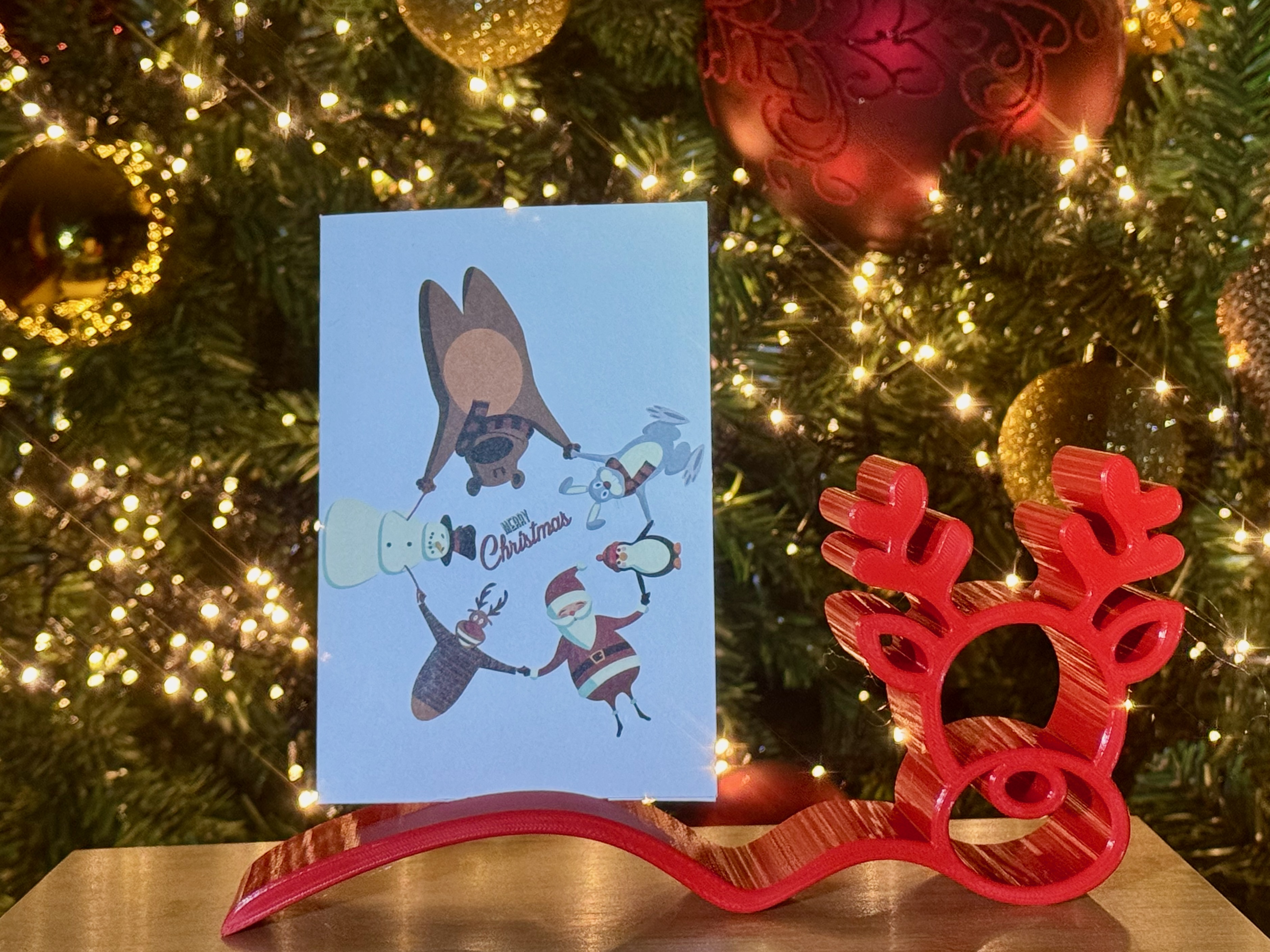Christmas photo holder - rudolf