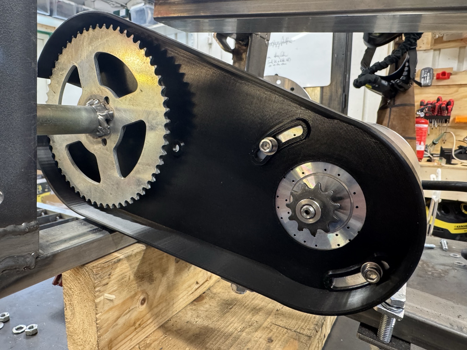Chainguard for 2kw / 3kw Electric motor conversion kit from Amazon/Ebay/etc.