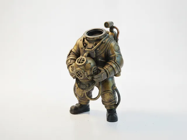 Headless Diver Astronaut Figurine 3D Printable