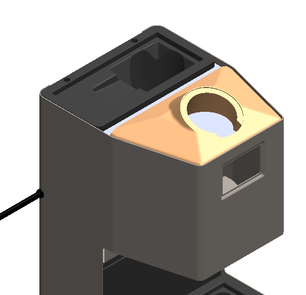 LILYGO T-RGB, 2.1 inch display housing for GaggiMate cup warmer (not tested)