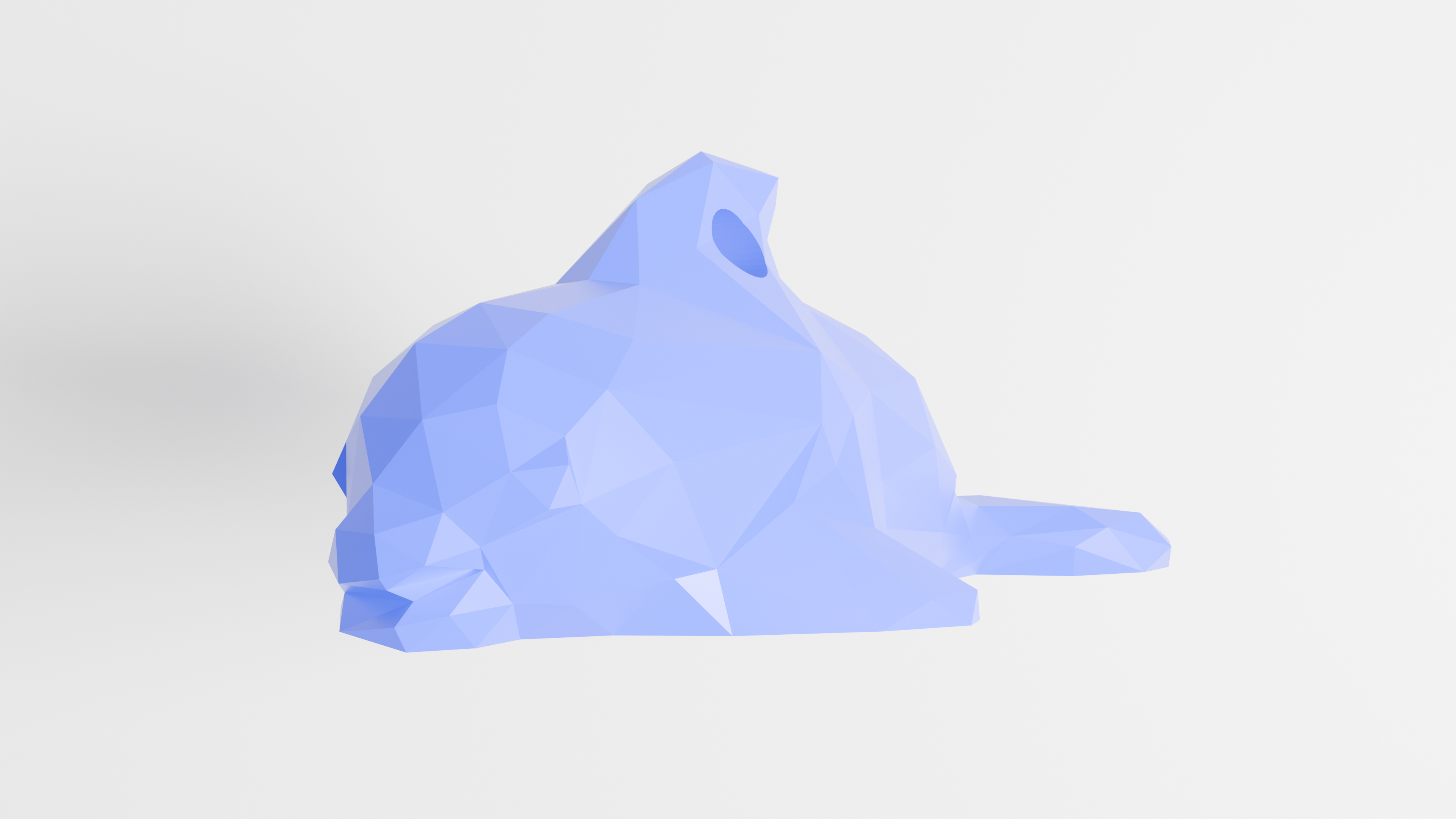 Low Poly Dolphin Keychain