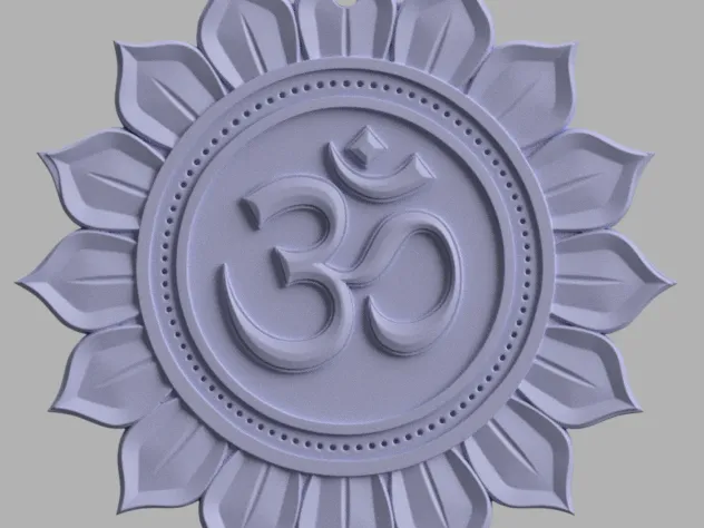 Om Lotus Wall Hanging