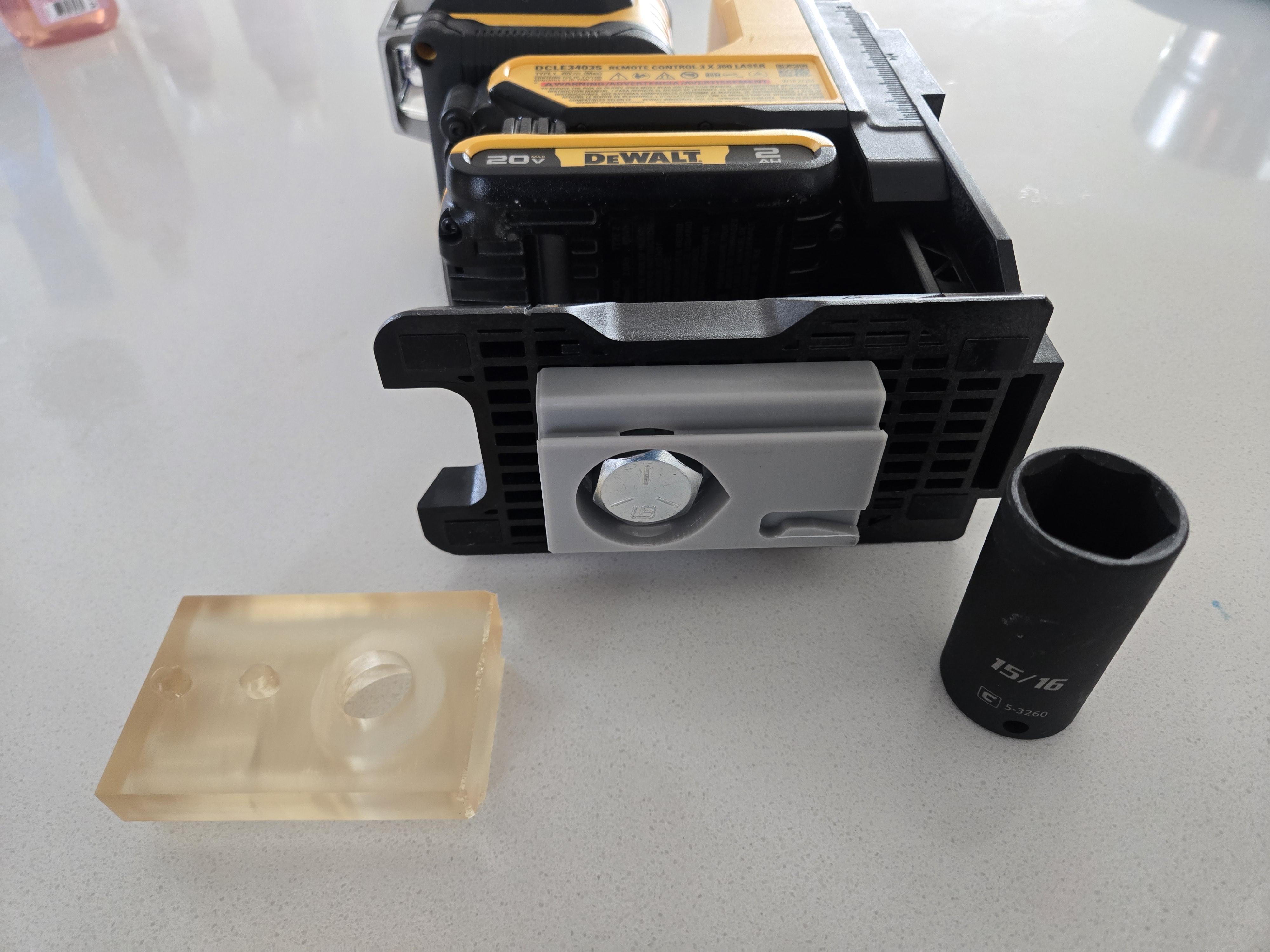 Arca Swiss Tripod Adapter for Dewalt DCLE34035 Remote Control Laser