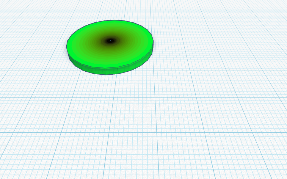 2.4 by 27.3 by 27.3 circle