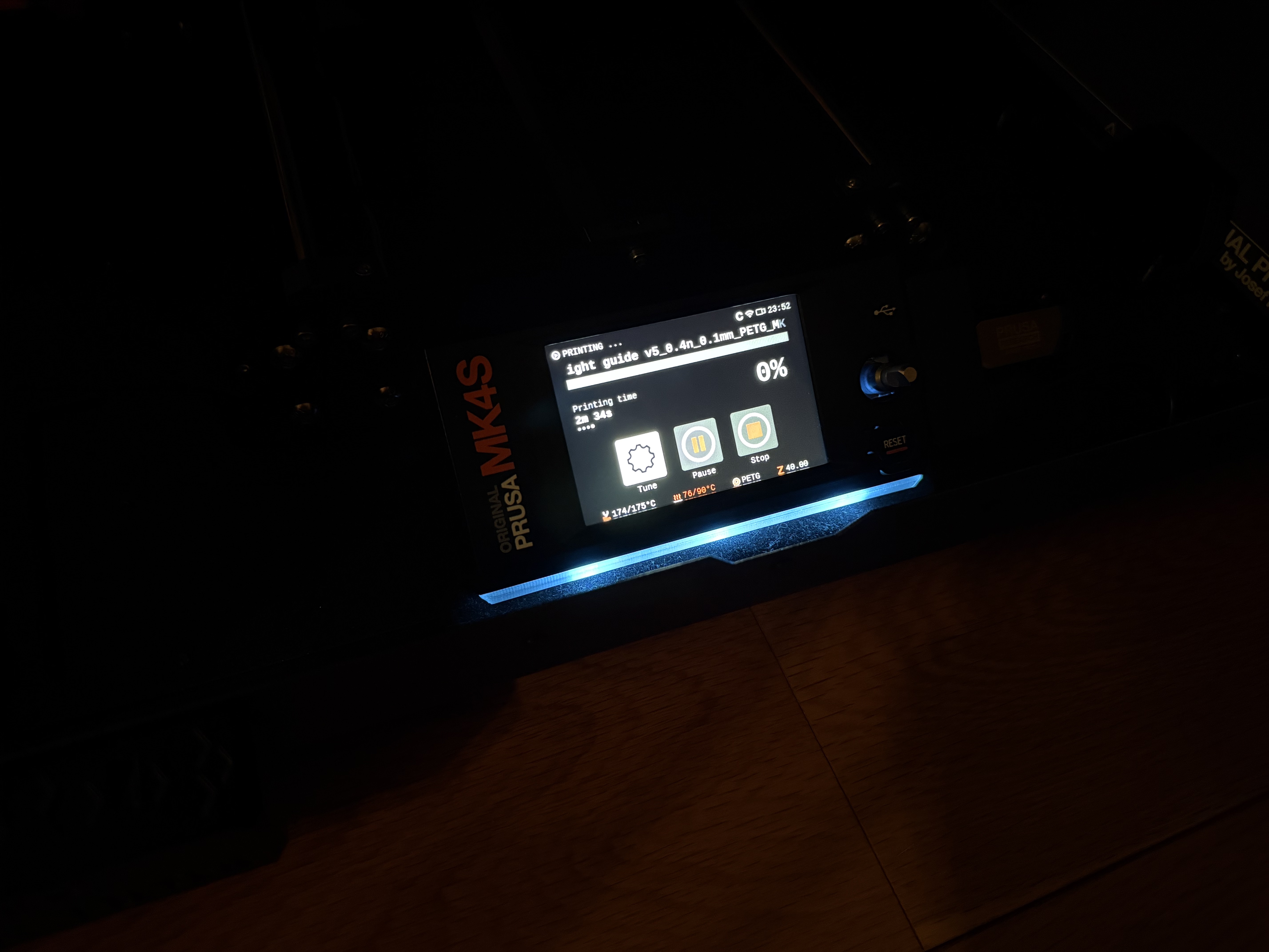 LED light guide for MK4S