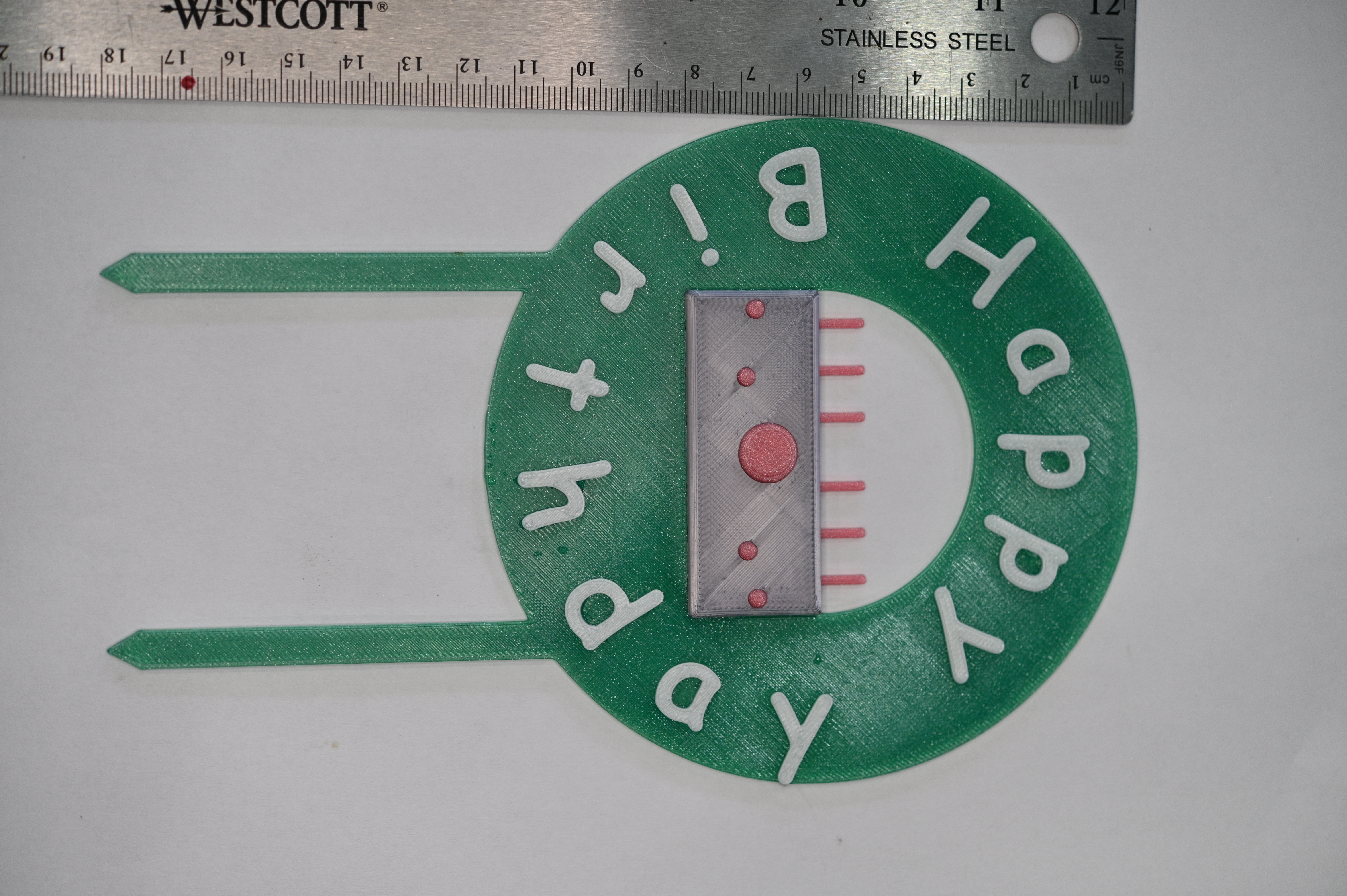 Birthday cake cake topper 3D model