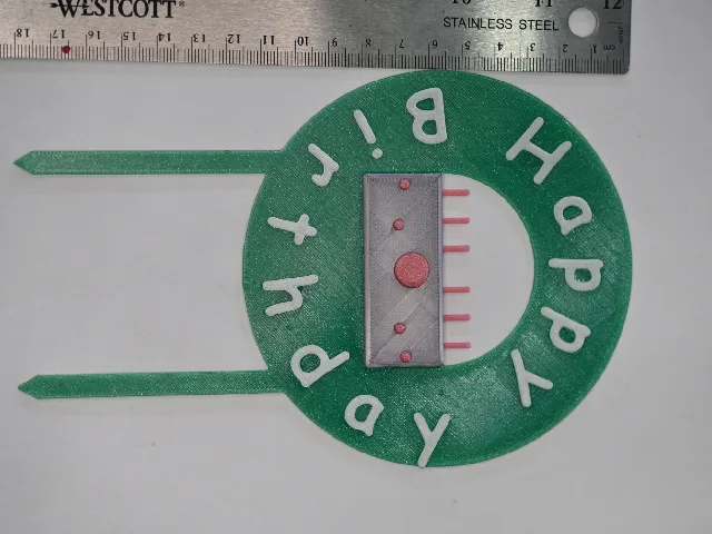 Birthday cake cake topper