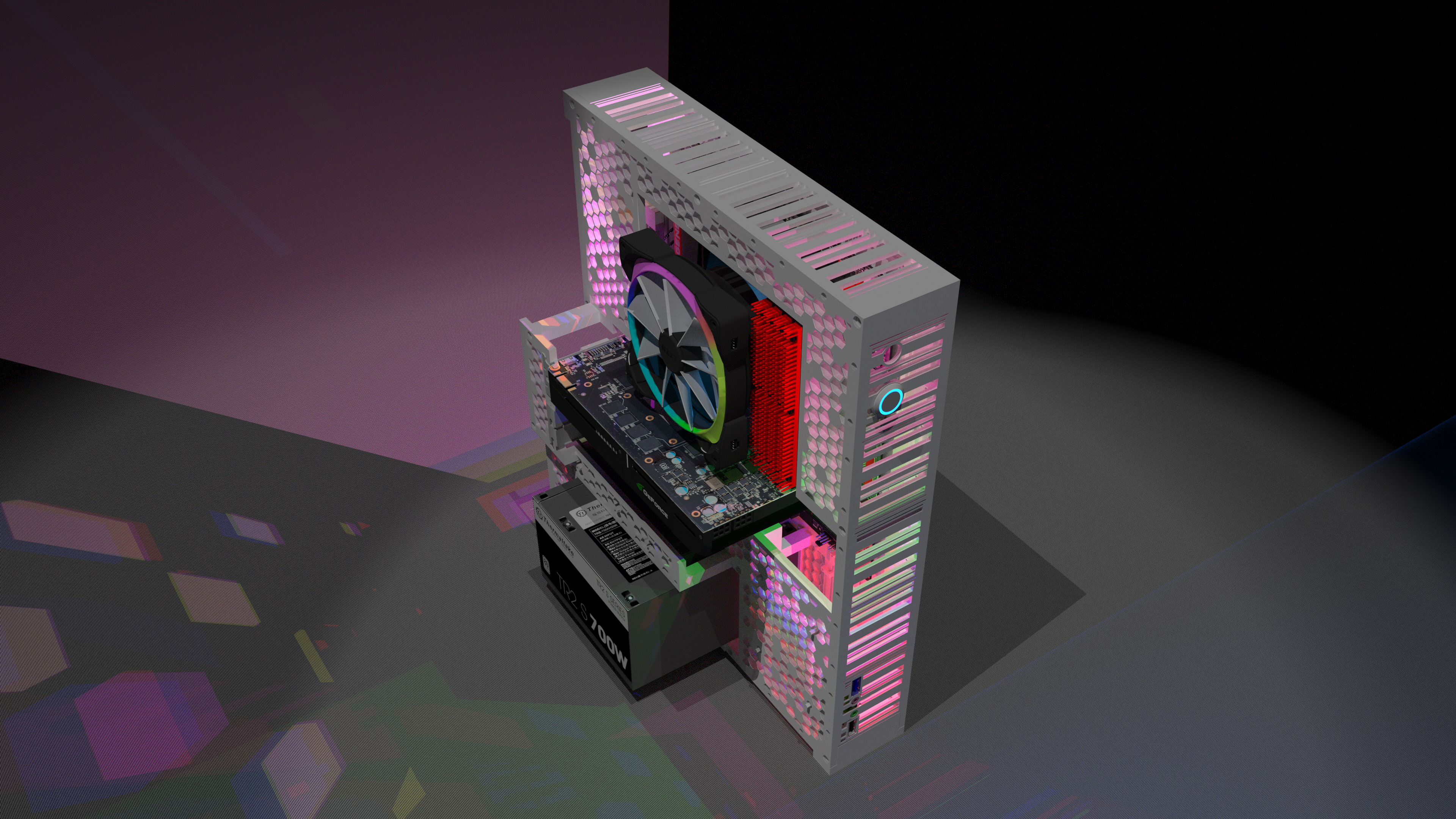 Open frame case PC Chassis - ATX mATX GenCase