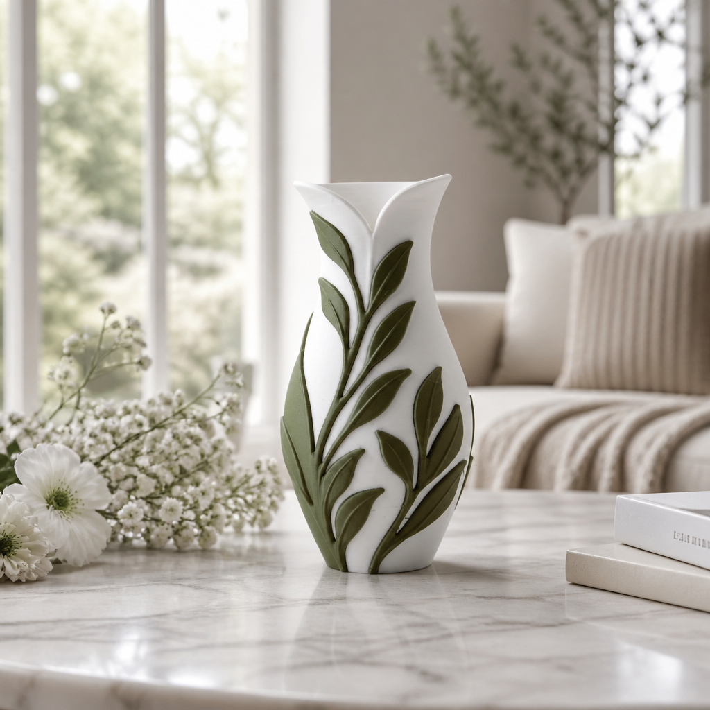 Botanical Leaf Vase