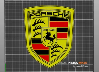 High-Resolution Porsche Emblem