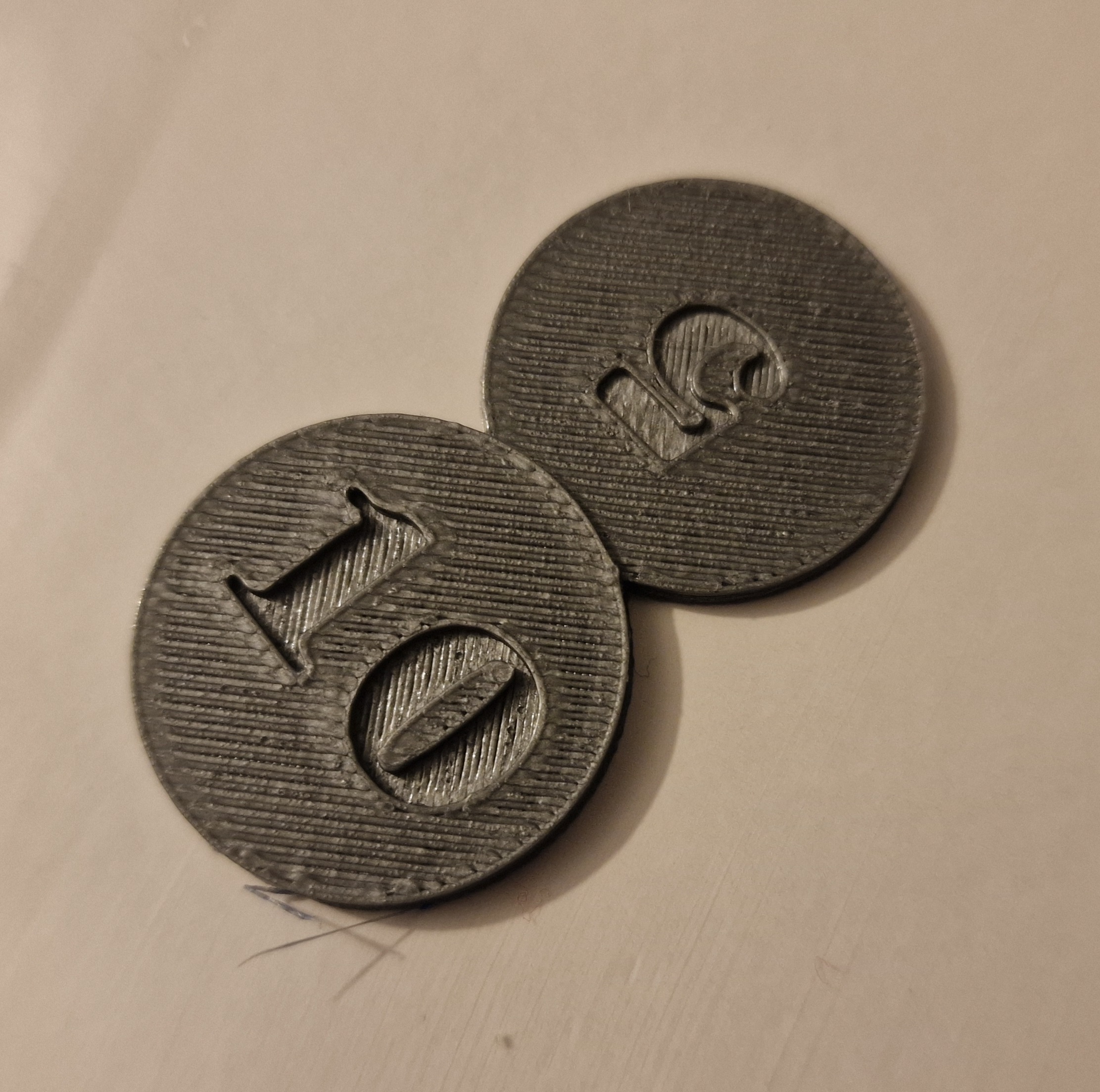 shopping cart token 10 and 5 CZK / žeton do vozíku 10 a 5 CZK