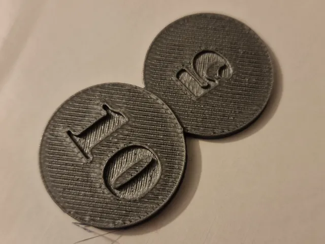 shopping cart token 10 and 5 CZK / žeton do vozíku 10 a 5 CZK