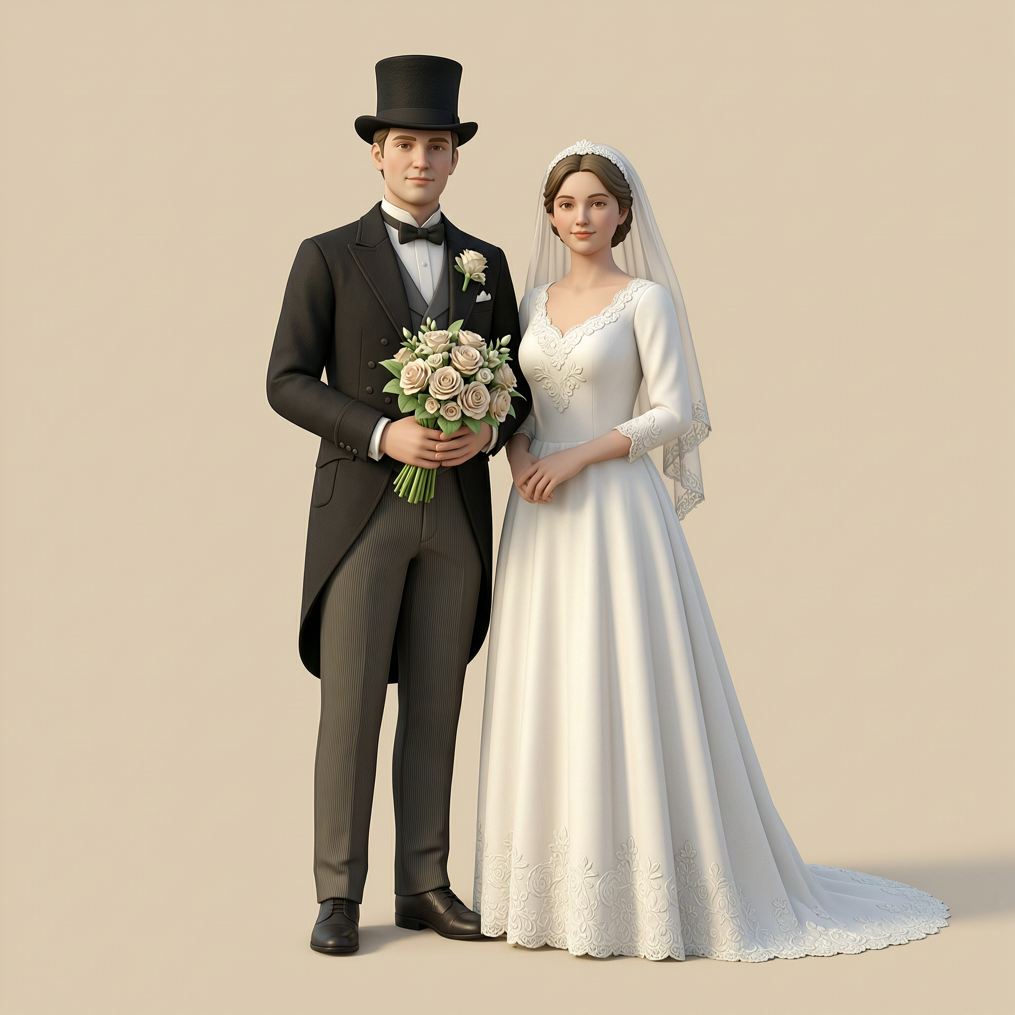Victorian Art - People - Victorian Wedding Couple