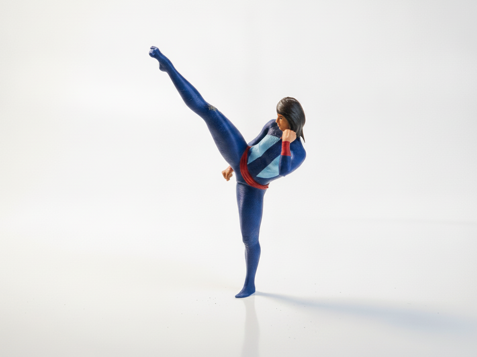 Karate Girl Martial Arts Figurine 3D Printable
