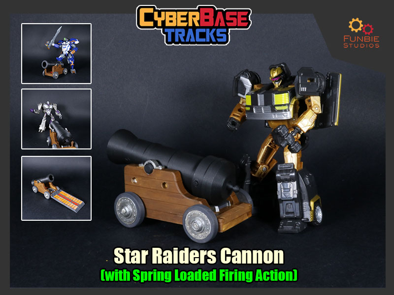 Transformers Star Raiders Cannon (with Spring Loaded Firing Action)