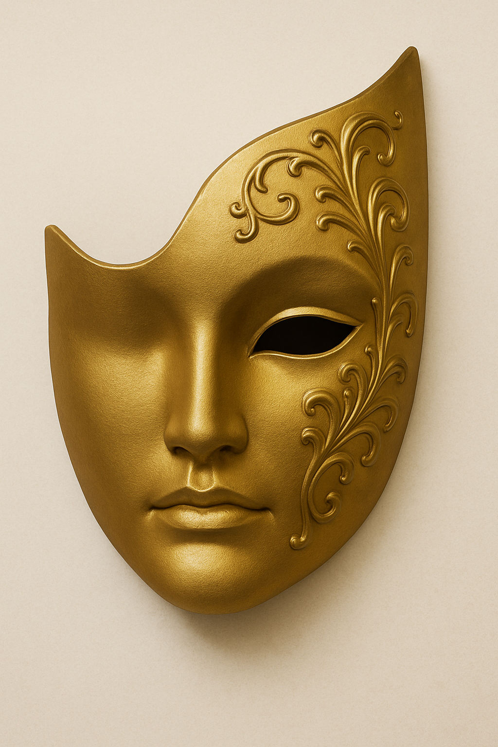 Golden Rite – Venetian Half Mask