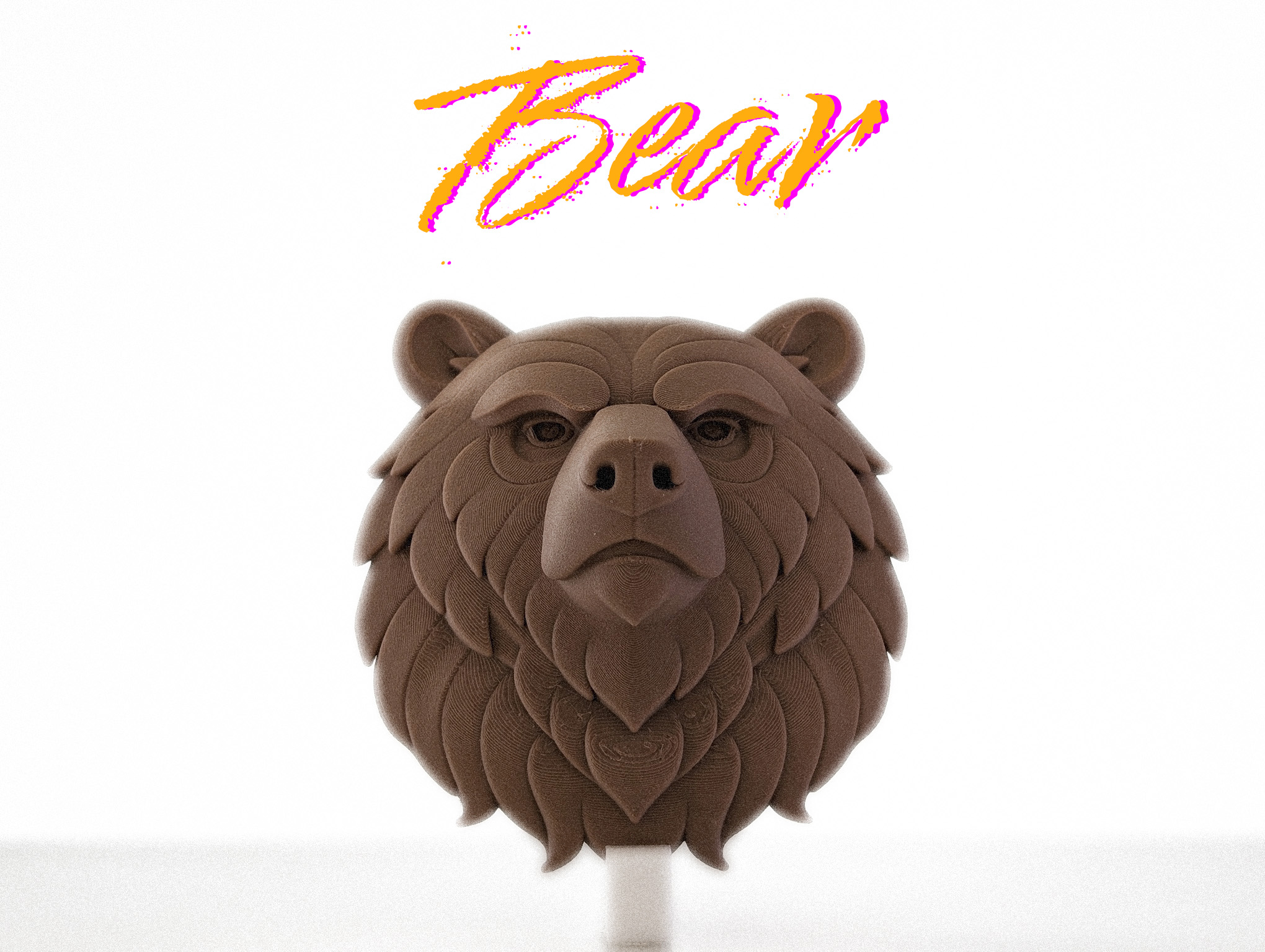 Bear Head – Ready-to-Hang Wall Sculpture