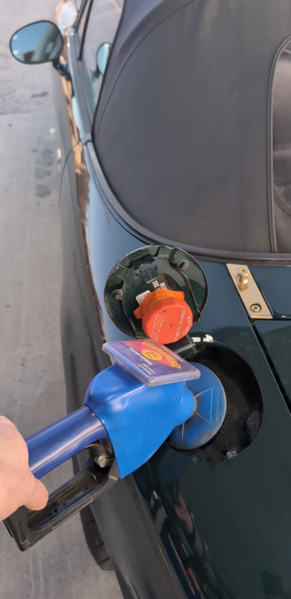 NA Miata gas cap holder