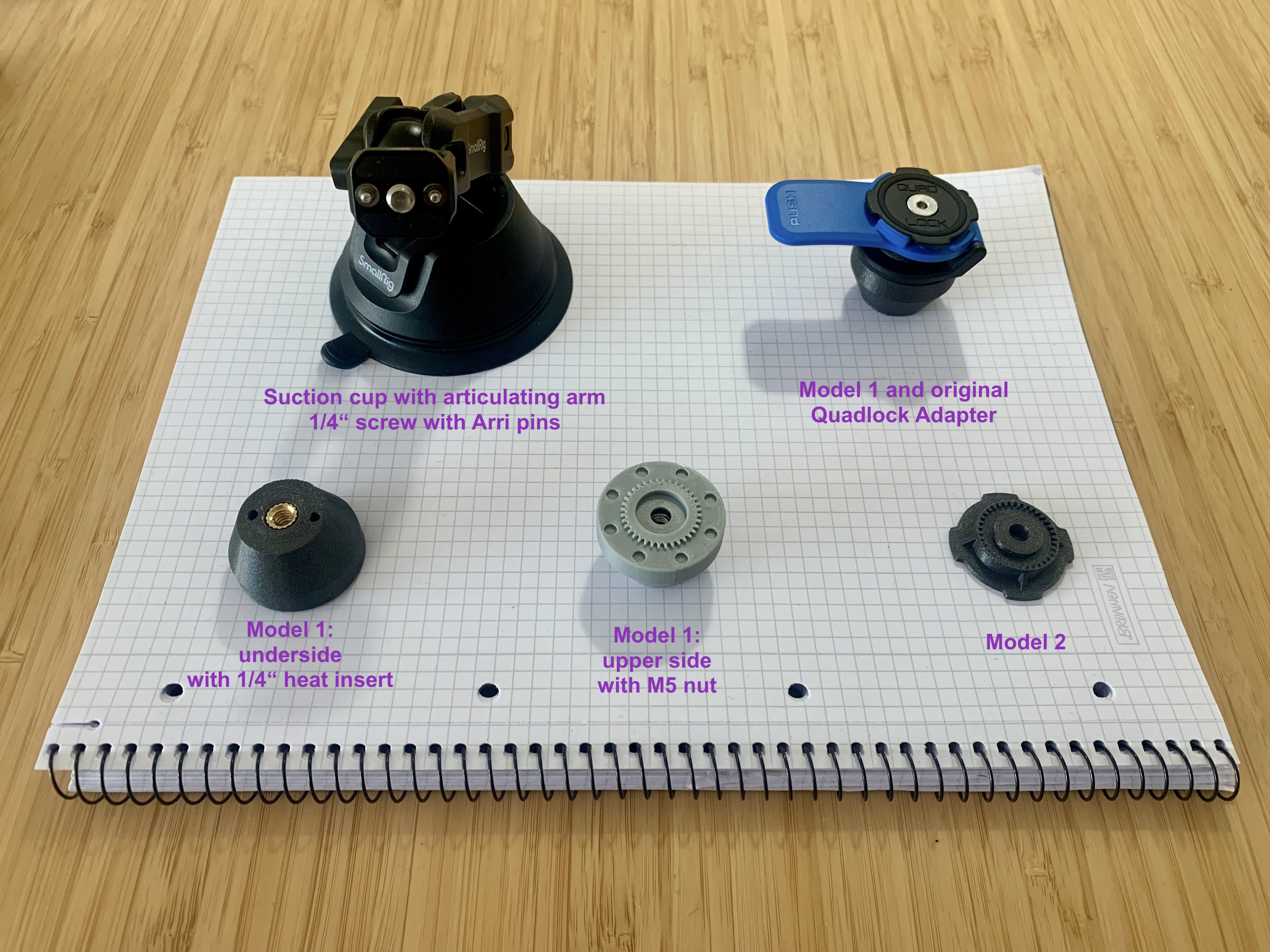 1/4 Inch to Quadlock (for Magic Arm)