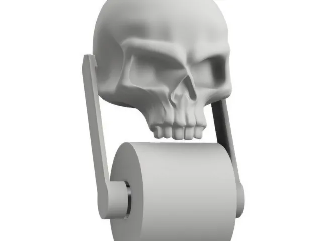 Skull Toilet Paper Holder