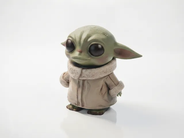 Chibi Grogu Figurine Star Wars Collectible 3D Printable