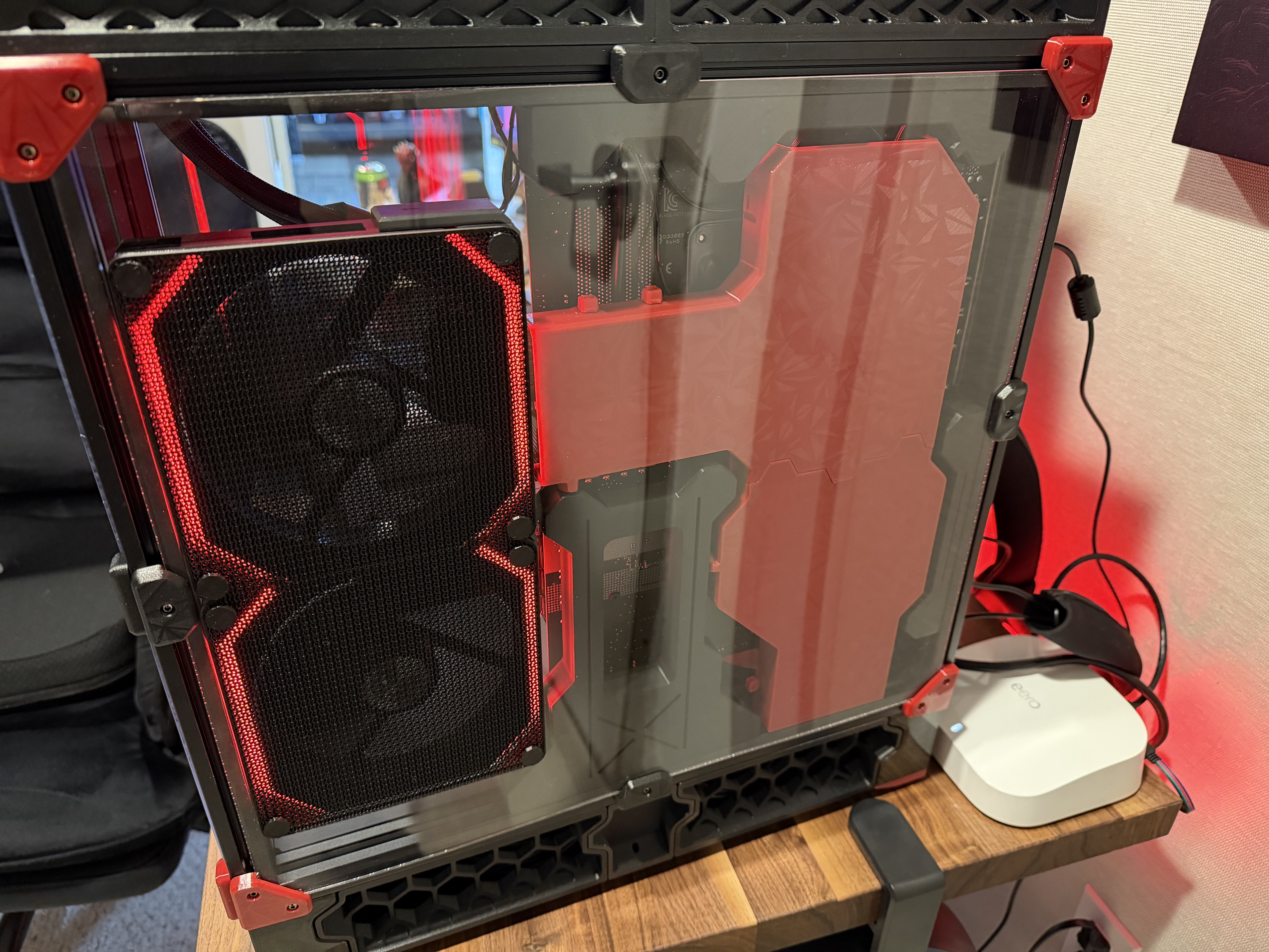 140mm dual fan filter with magnets