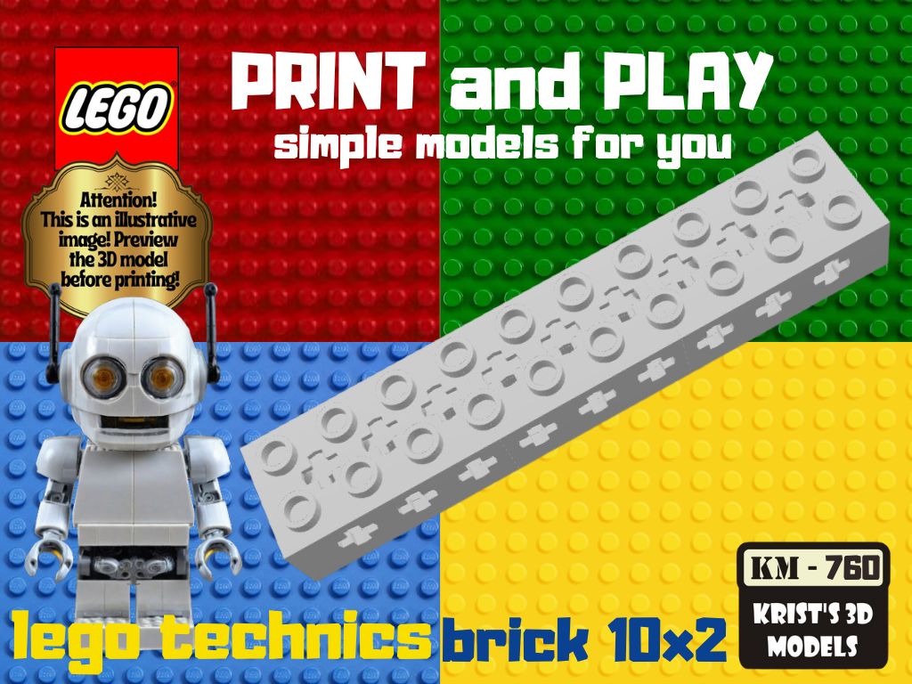 lego technics brick 10x2