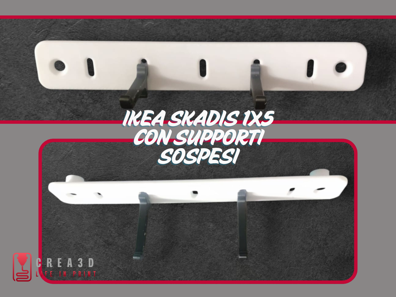 ikea skadis 1x5