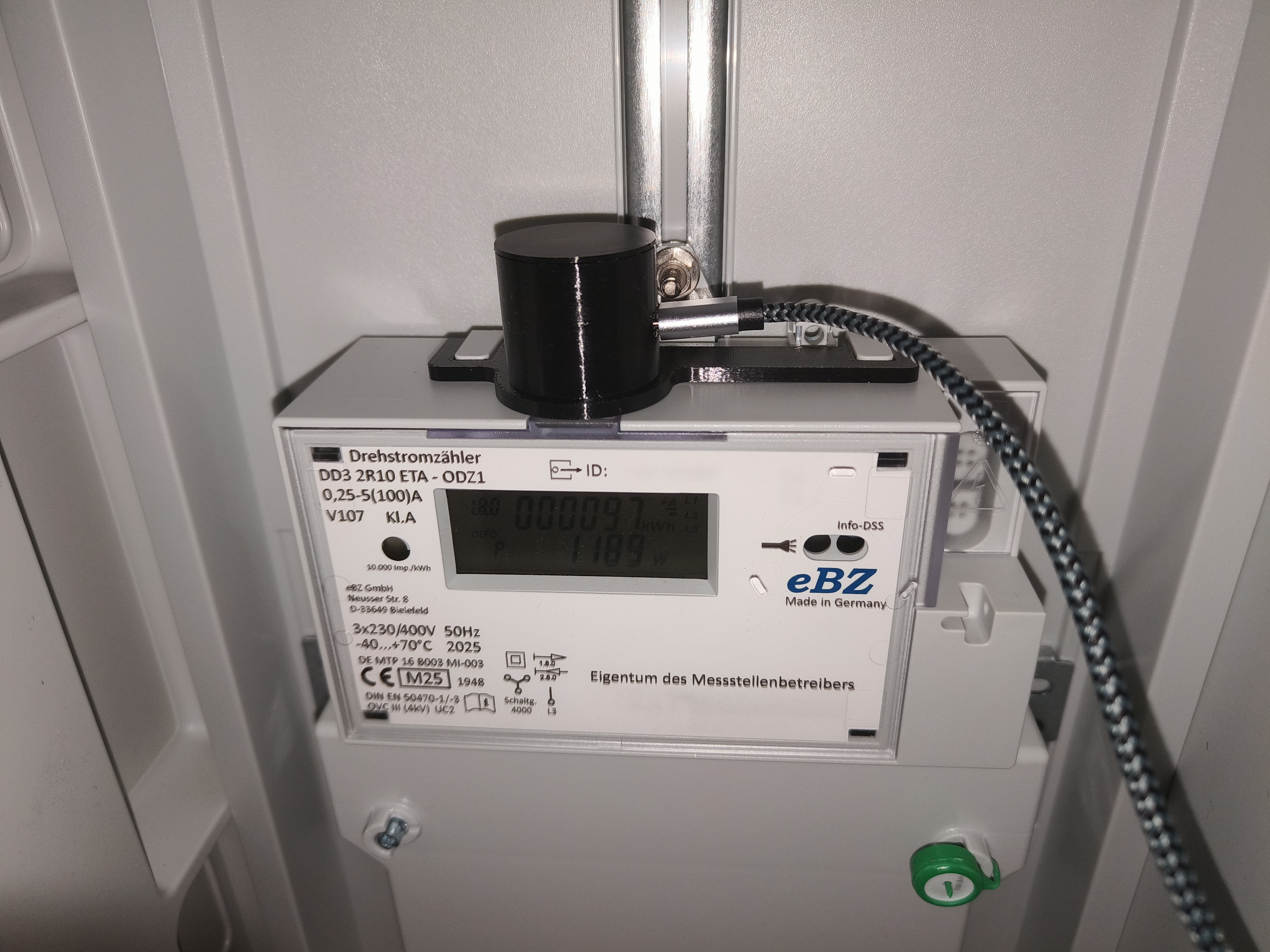 Hichi SmartMeter - ESP8266 - Volkszähler - Optokopf - eBZ DD3 (2R10 ODZ1)