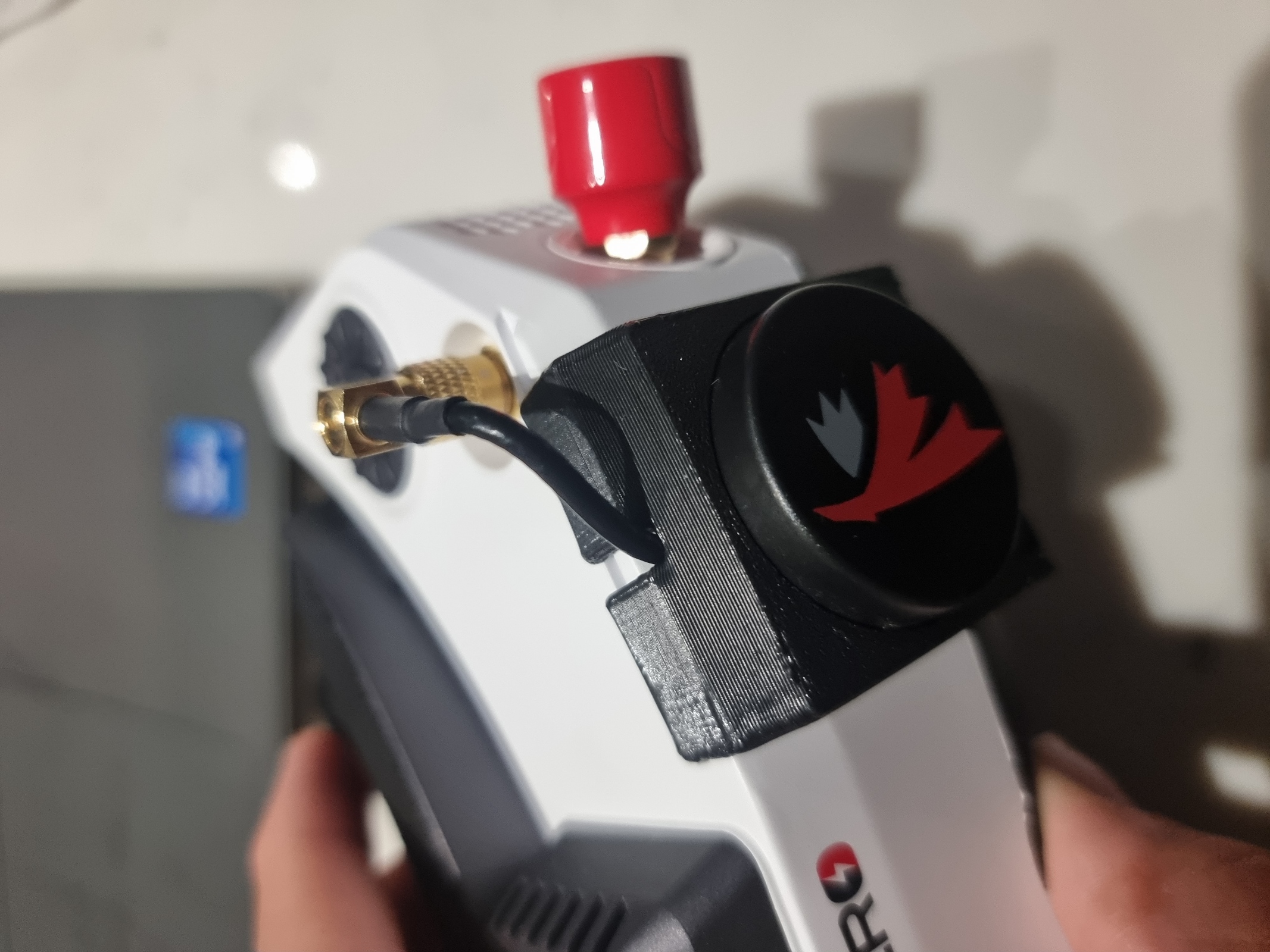 vertical captive truerc x air hdzero goggle mount
