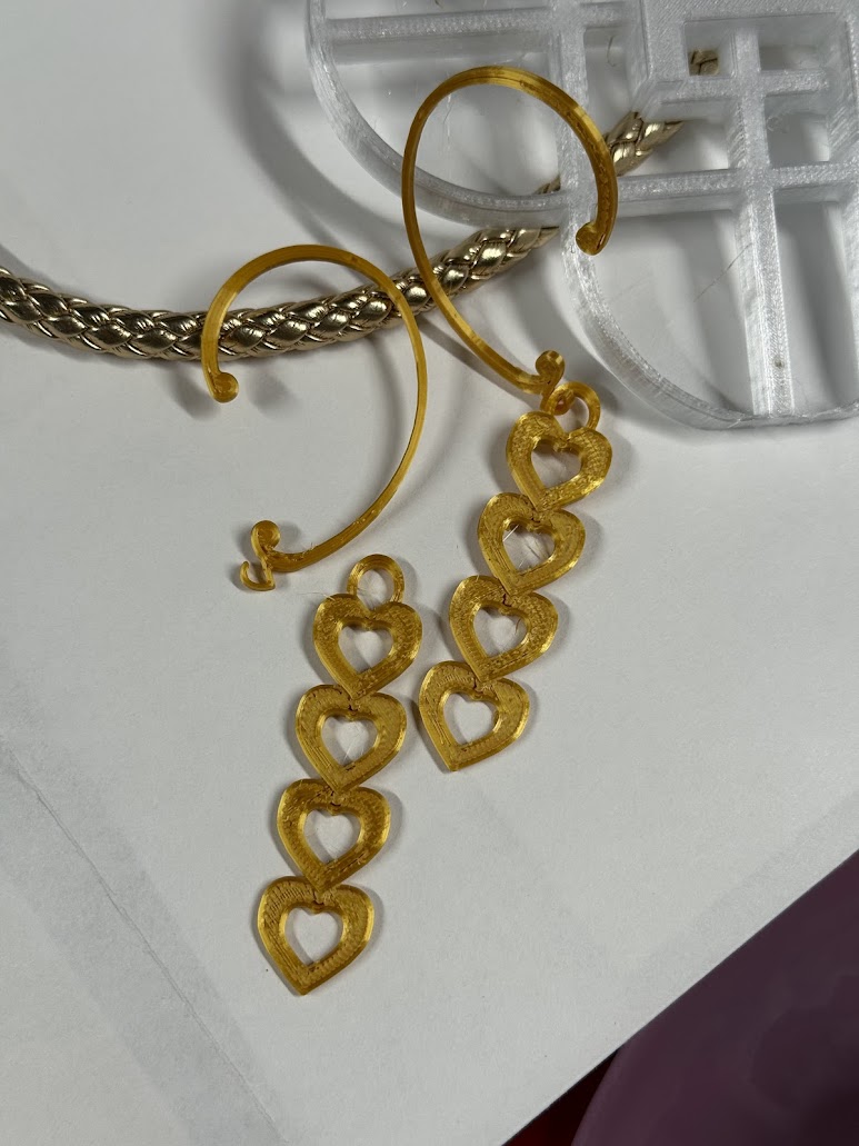 Rumi Earrings and Ear cuff for costume jewelry