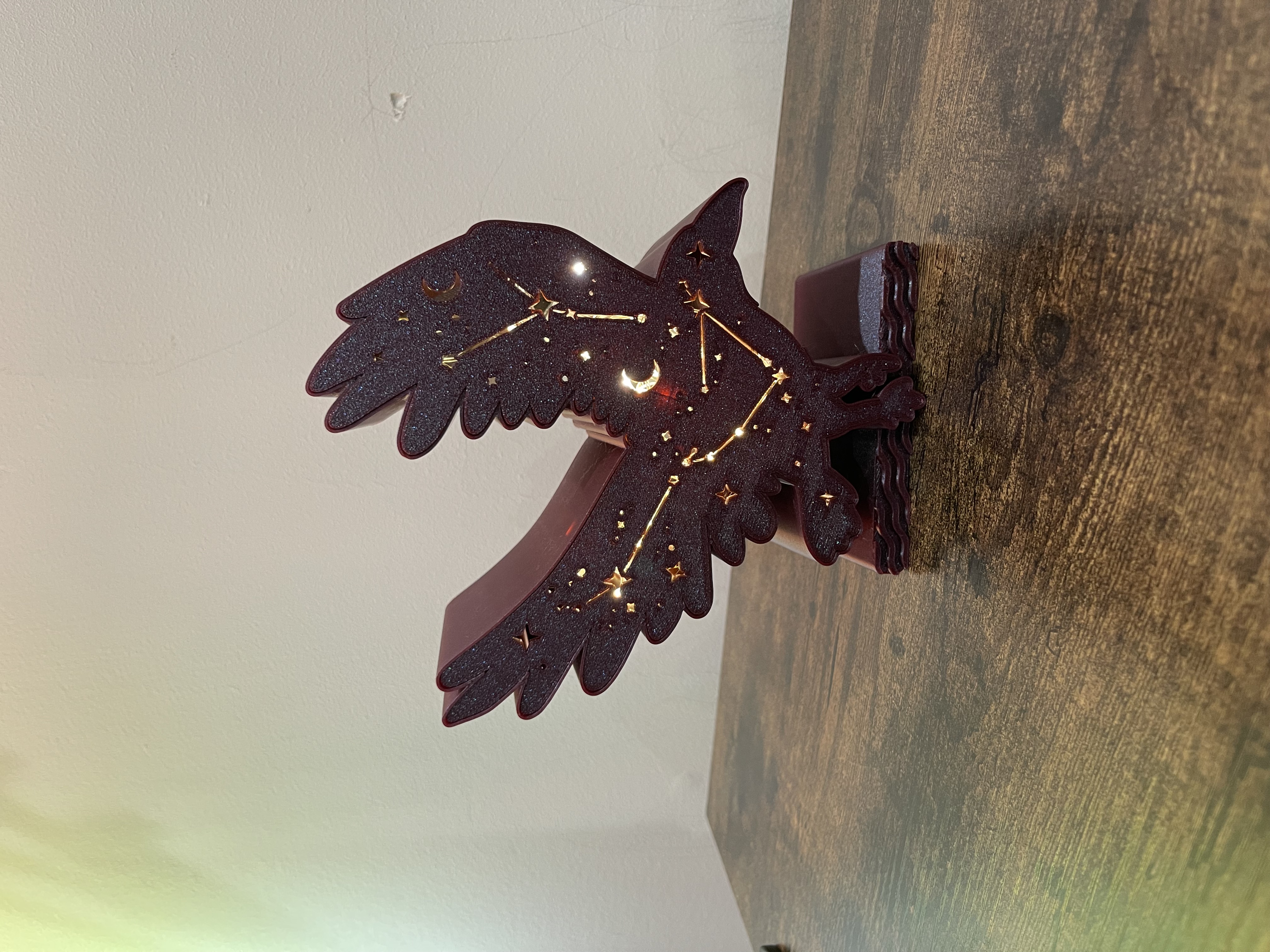 Cosmic Crow – Light-Up Constellation Shelf Display — miniatura 8