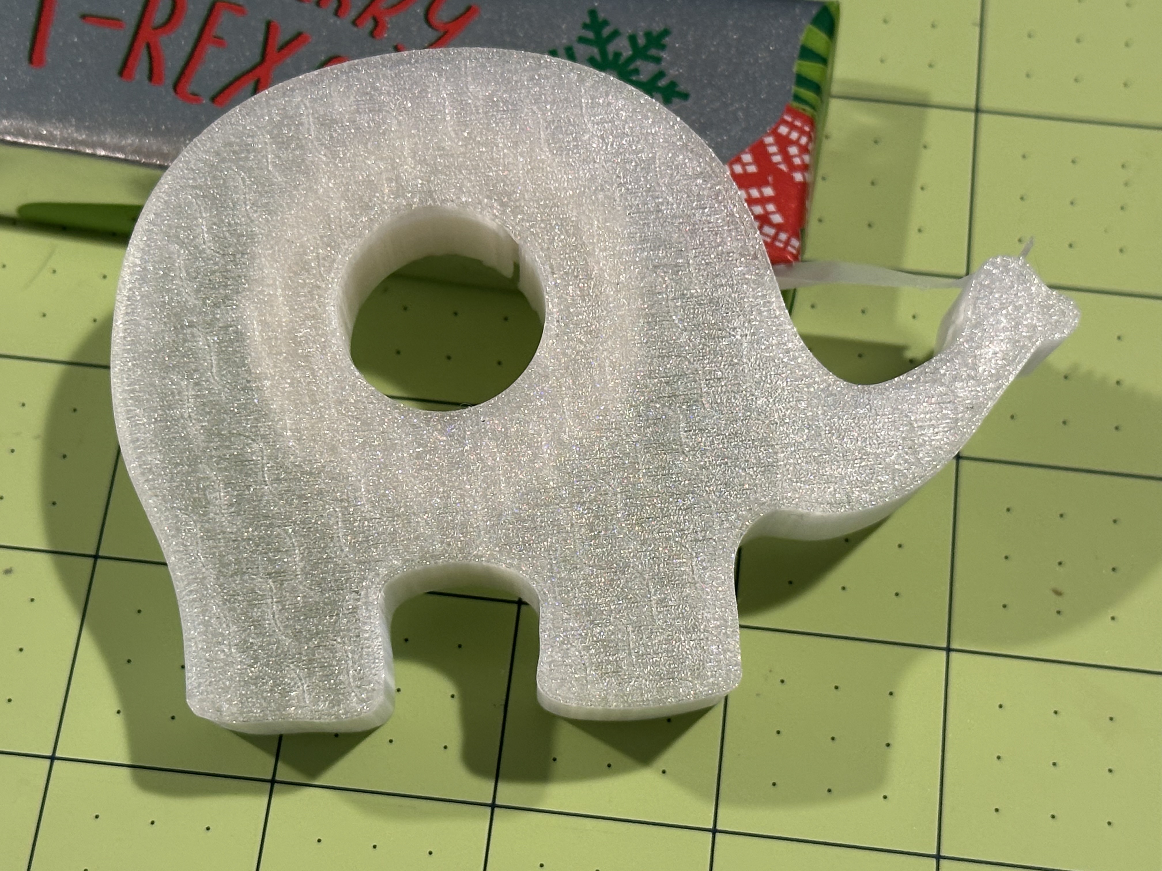 Elephant Tape Dispenser REMIX with modified cutter and retainers for tape roll