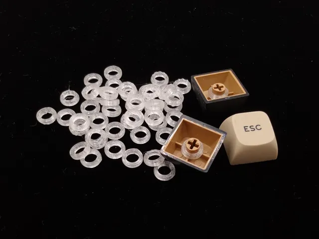 O-ring keyboard keycap noise dampener
