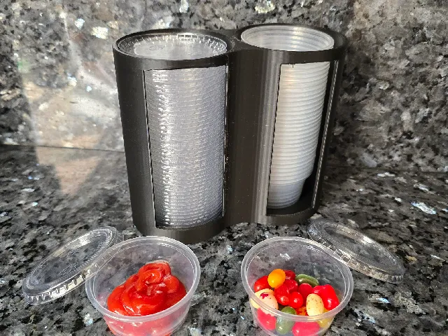 Condiment Cup Holder – Dual Stand (2.75" Opening)
