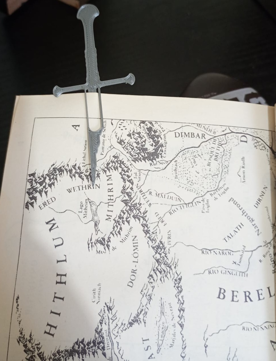 ANDURIL/NARSIL LOTR SWORD BOOKMARKER